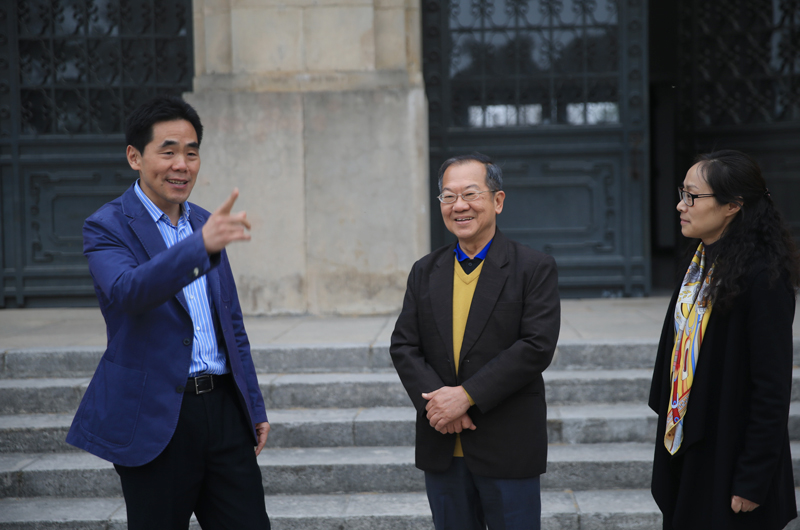 院党委书记,院长陈国祥会见新加坡新跃大学蔡曙鹏教授