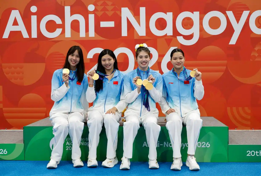 第十金！南体健儿张雨霏夺得名古屋亚运会女子4x100米混合泳接力冠军