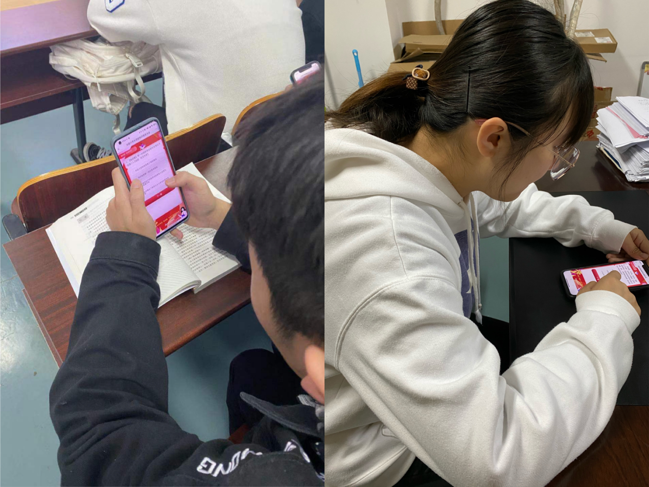 我院学生积极参与答题